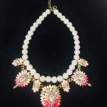 New Marble Stone elegant neck piece with Ear ring