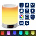 Led night lamp +Wireless Bluetooth Stereo Speaker Touch Portable Night Light New