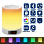 Led night lamp +Wireless Bluetooth Stereo Speaker Touch Portable Night Light New