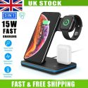 3in1 Wireless Charger Dock Charging Station For iPhone 12 11 Pro Max XS iWatch