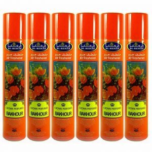BakHour Air freshner Crown Spray Perfume 300 ML by Al Rehab