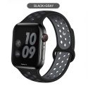 For Apple Black Grey Watch Nike Silicon Sports Strap 38/40mm42/44mm Soft Silicone UK SELLER